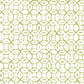 Sample 6450-04WWP Melong Batik, Jungle Green on White by Quadrille Wallpaper