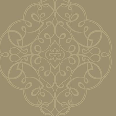 Looking CB23905 Bancroft Tan Medallion by Carl Robinson Wallpaper