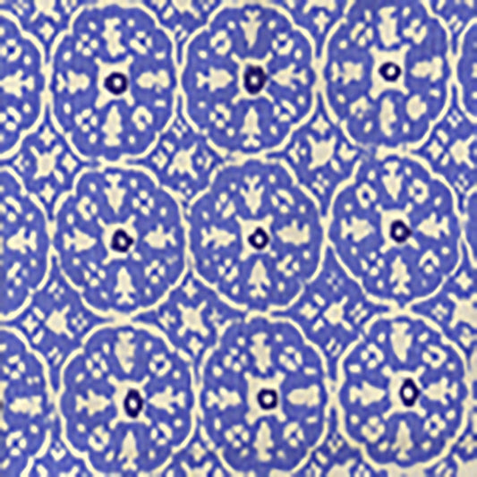 Select 149-35WP Nitik Ii Pacific Blue Navy on White by Quadrille Wallpaper