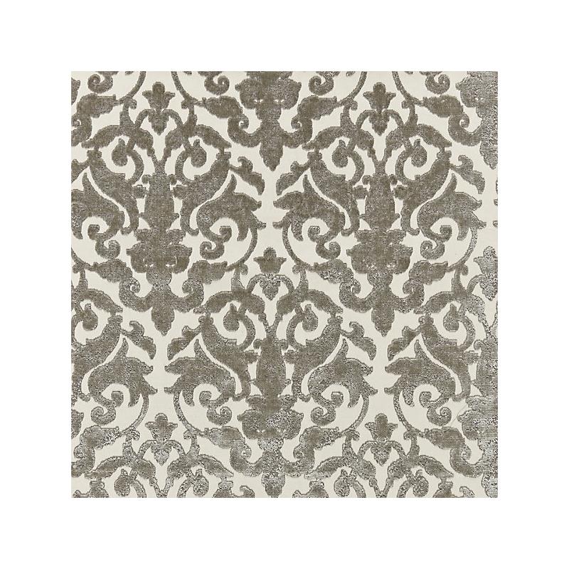 Sample 27078-002 Venezia Silk Velvet, Pewter - Scalamandre Fabric (SC 000227078)