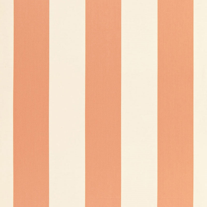 Purchase sample of 66043 Beaufort Awning Stripe, Peche by Schumacher Fabric
