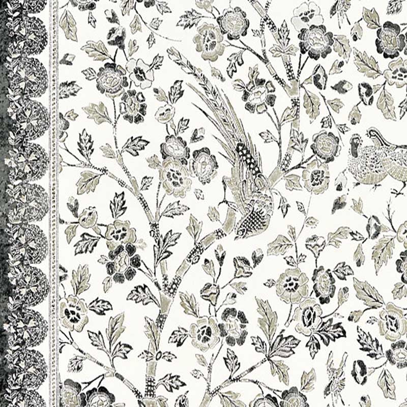 Sample SC 000416625 Anissa Print, Truffle by Scalamandre Fabric