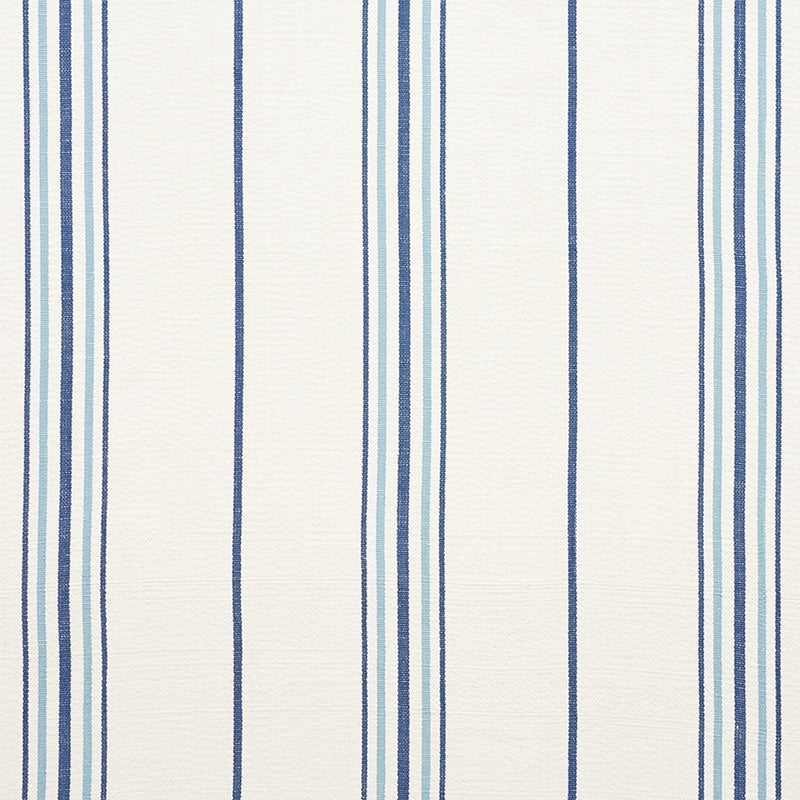 Purchase sample of 75260 Scarset Stripe, Blues by Schumacher Fabric