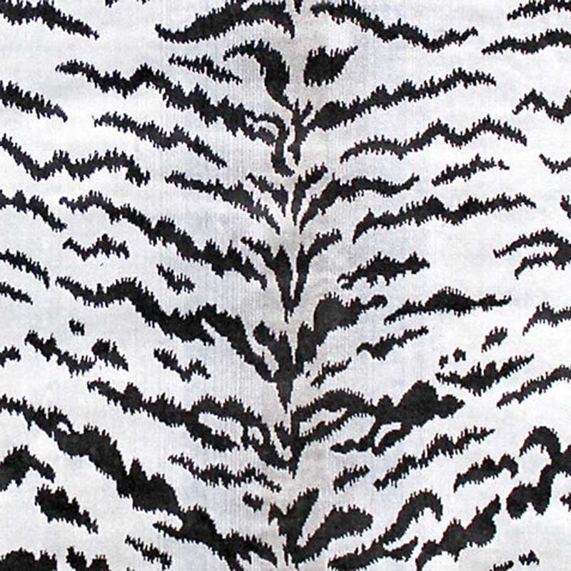 Sample SC 000626167MMA Tigre, Off-White   Black by Scalamandre Fabric