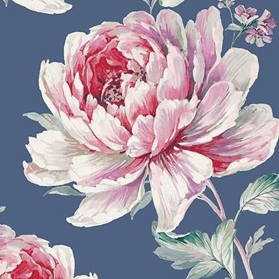 Select CR21311 Jarrow Blue Floral by Carl Robinson 10-Island Wallpaper