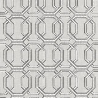 Order F1451/04 Repeat Silver Geometric by Clarke And Clarke Fabric