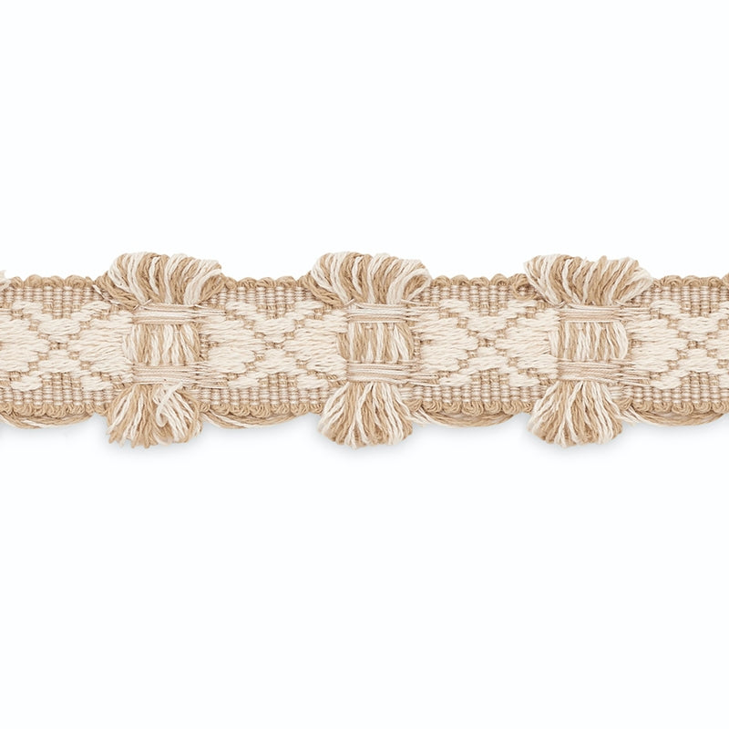 B199-2 | Joani Braid, Pony/Ivory - Schumacher Fabric