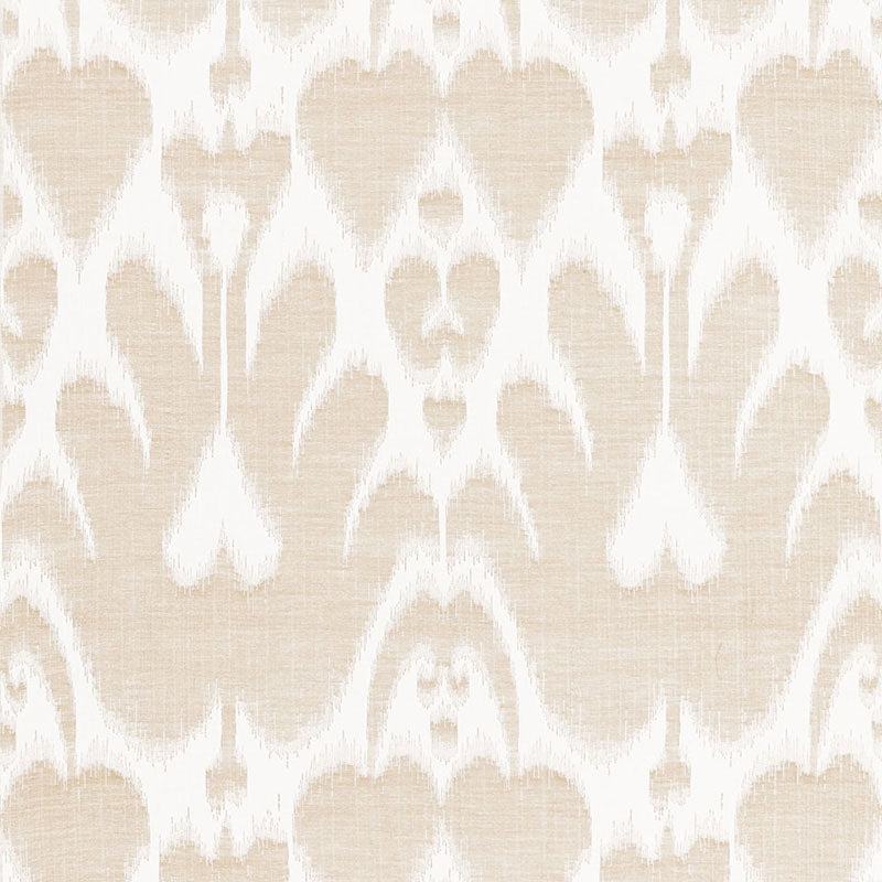 Purchase sample of 68582 Lela Cotton Ikat, Sand by Schumacher Fabric