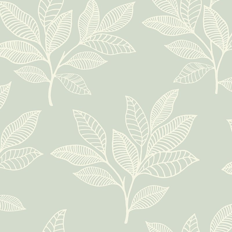 Purchase RY30804 Boho Rhapsody Paradise Leaves Green by Seabrook Wallpaper