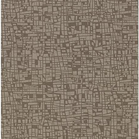 Select 2945-1113 Warner Textures X Tiffany Brown Abstract Geometric Brown by Warner Wallpaper