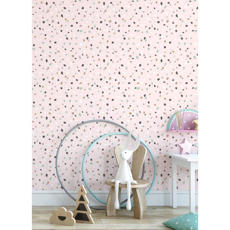 4060-139035 Fable Ona Pink Terrazzo Wallpaper by Chesapeake,4060-139035 Fable Ona Pink Terrazzo Wallpaper by Chesapeake2