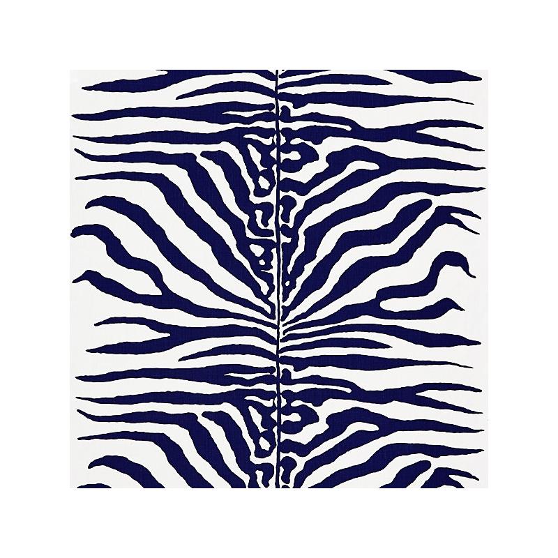 Select 16366M-004 Zebra Navy by Scalamandre Fabric