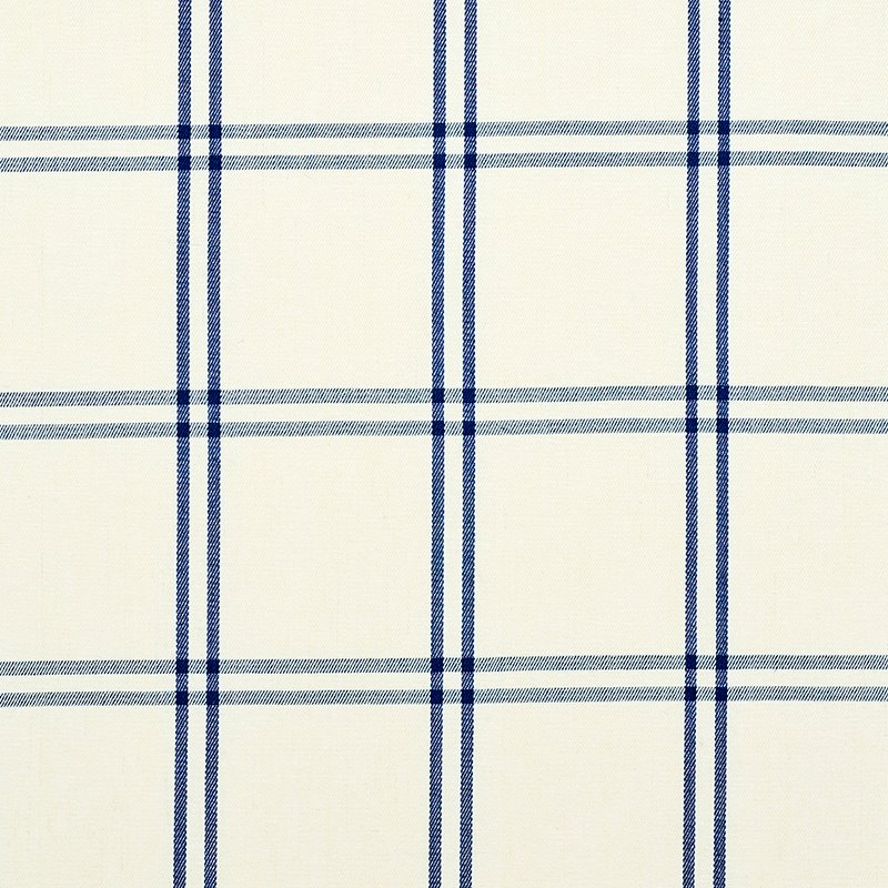 Purchase sample of 55716 Luberon Plaid, Blue by Schumacher Fabric