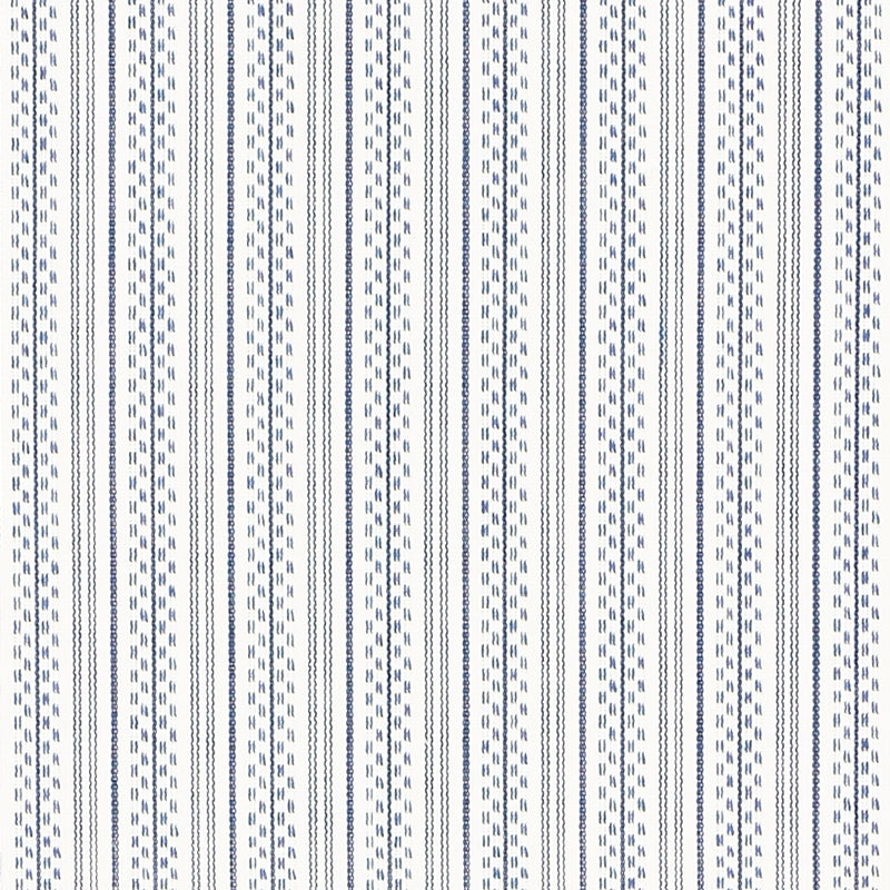Purchase sample of 71413 Jack Stripe, Navy by Schumacher Fabric