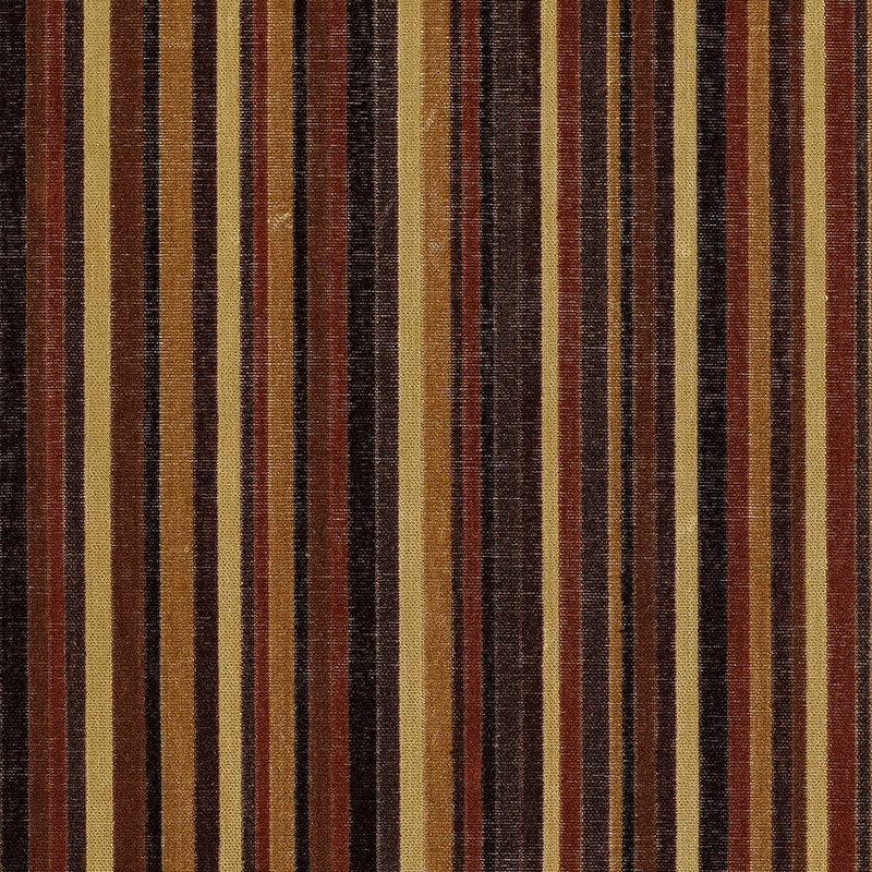Purchase sample of 55320 Syncopated Velvet Stripe, Noir / Midnight by Schumacher Fabric