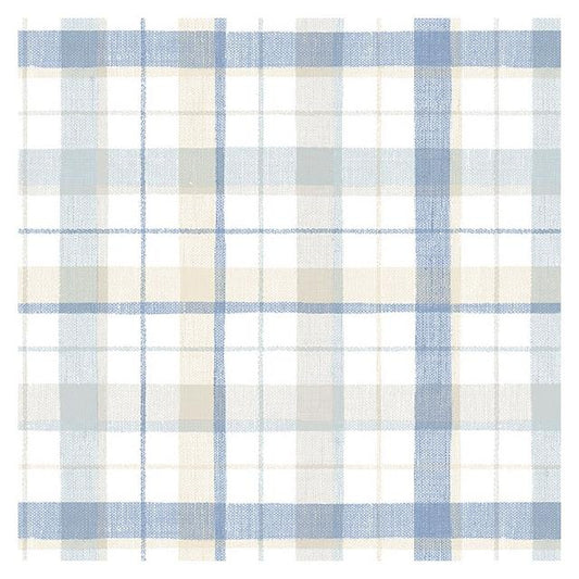 Looking CK36629 Creative Kitchens Linen Plaid  by Norwall Wallpaper
