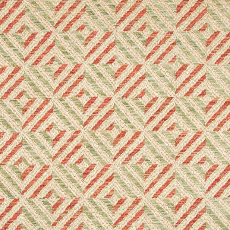 Shop 2017130.923 Verbier Diamond Jade/Red upholstery lee jofa fabric Fabric