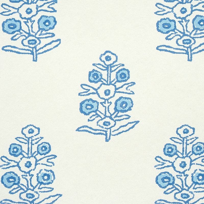 Shop 5011930 Aditi Blue Schumacher Wallcovering Wallpaper