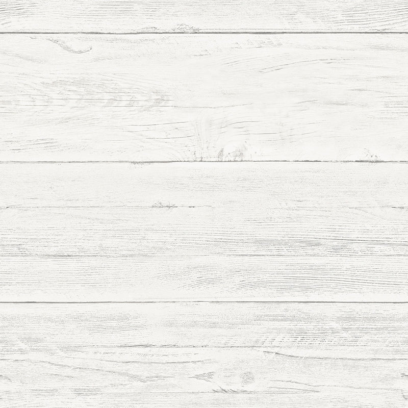 Sample 3115-NU2187 Farmhouse, Jared Off-White Shiplap by Chesapeake Wallpaper