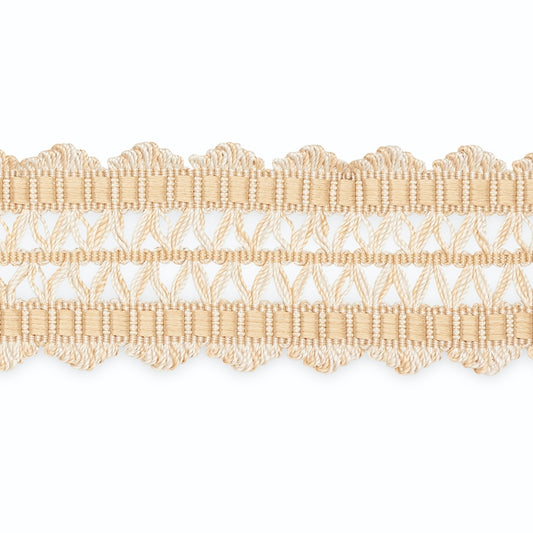 B181-3 | Nikita Braid, Peche/Oyster - Schumacher Fabric
