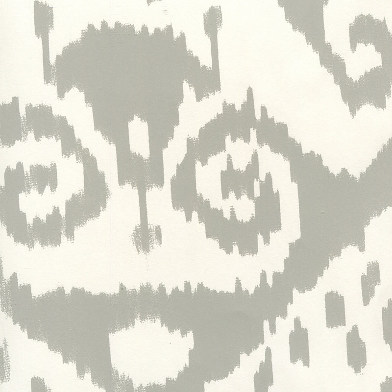 Acquire 306046W Malaya Grey on Almost White by Quadrille Wallpaper