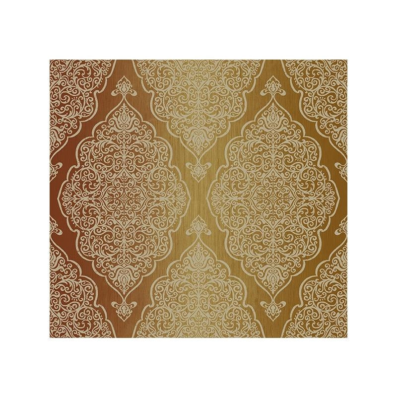 Sample Carl Robinson  CB53705, Earls Court color Metallic Gold  Damask Wallpaper