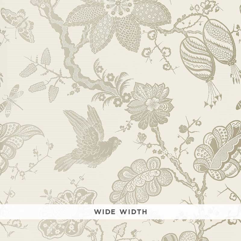 Purchase 5005000 Bali Vine Platinum Schumacher Wallpaper