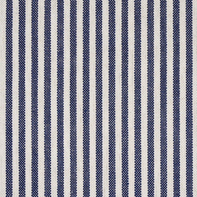 Purchase sample of 80491 Lilly Stripe High Performance, Navy and Ivory by Schumacher Fabric