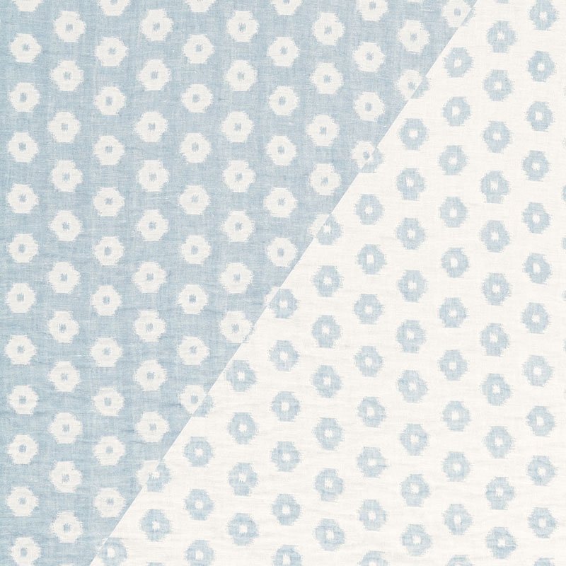 Purchase sample of 66611 Timur Weave, Sky by Schumacher Fabric