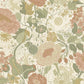 Sample 4111-63012 Briony, Vaxa Green Rabbits And Rosehips Wallpaper by A-Street Prints Wallpaper