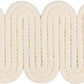 Sample T30786.16.0 Switchback Natural Ivory Trim Fabric by Kravet Design