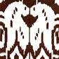 Sample 6460-05WP Island Ikat, Brown on White by Quadrille Wallpaper