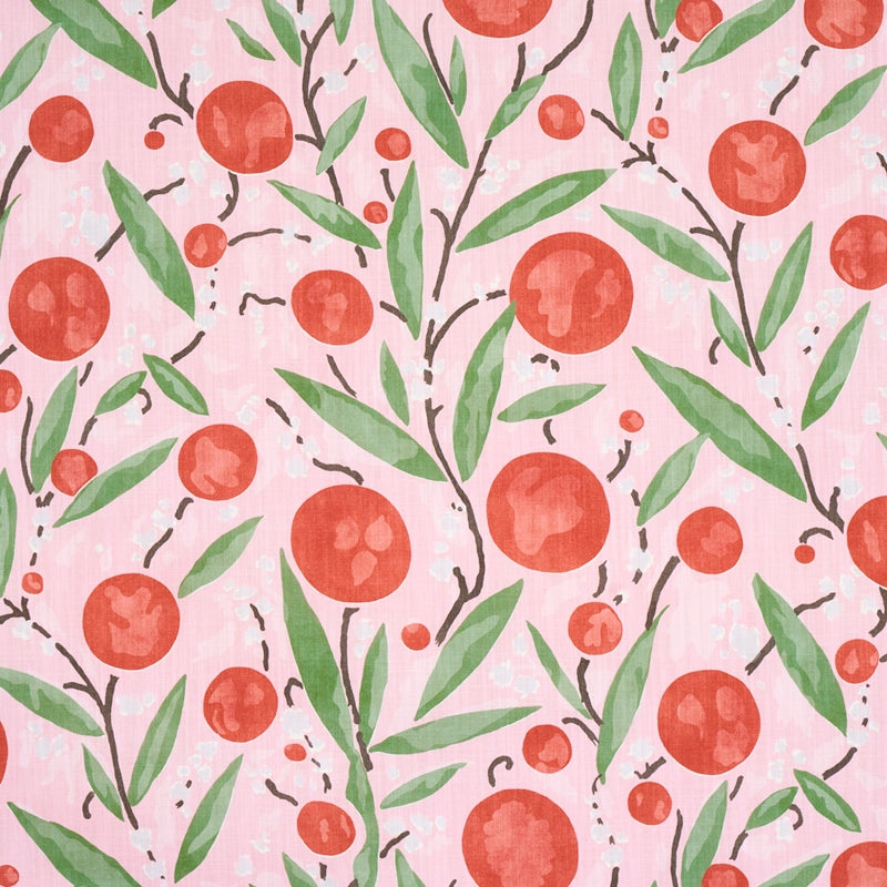 Purchase sample of 180061 Mirabelle, Cherry And Blush by Schumacher Fabric