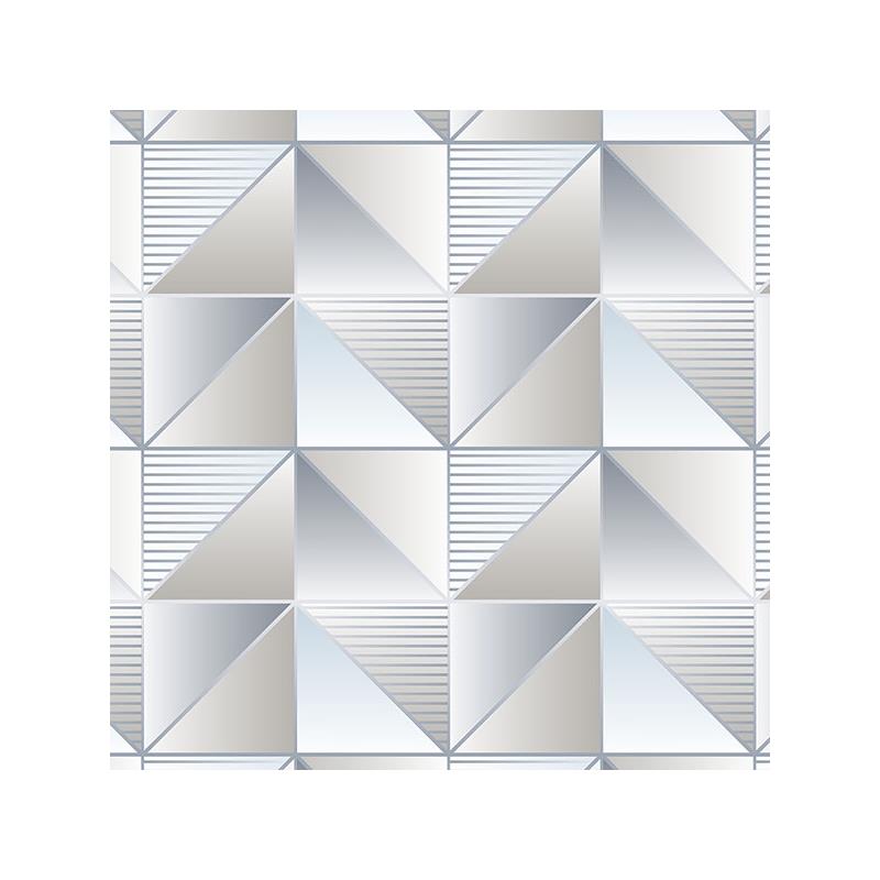 Sample GX37634 Geometrix, Blue Cubist Wallpaper by Norwall