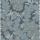 View 2970-26140 Revival Butterfield Blue Floral Wallpaper Blue A-Street Prints Wallpaper