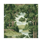 Sample HO3301 Tailored, Forest Lake Scenic color Green Novelty by York Wallpaper