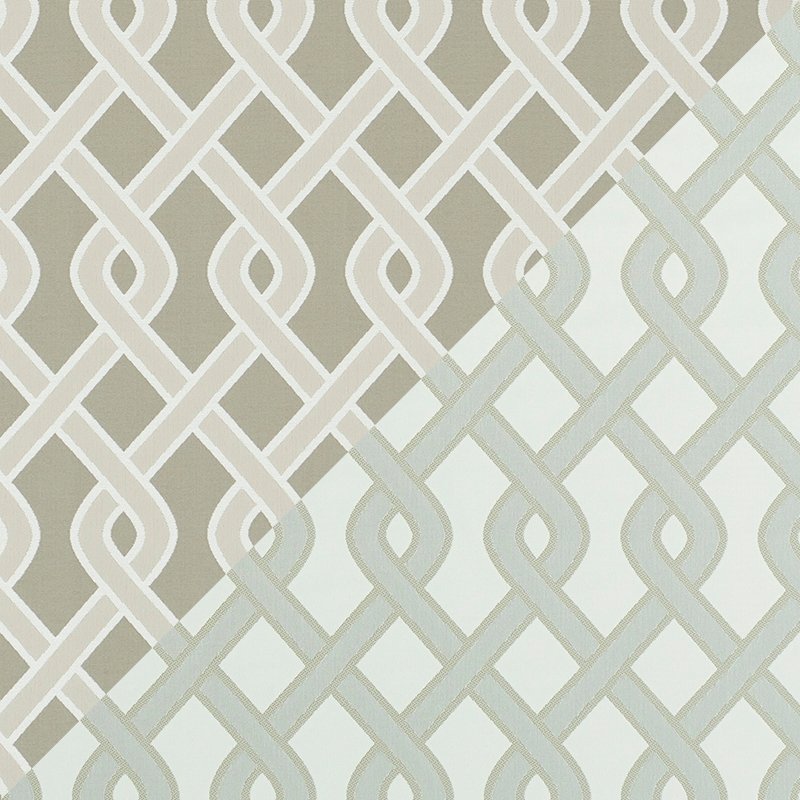 Purchase sample of 79572 Cleo Trellis Indoor/Outdoor, Neutral by Schumacher Fabric