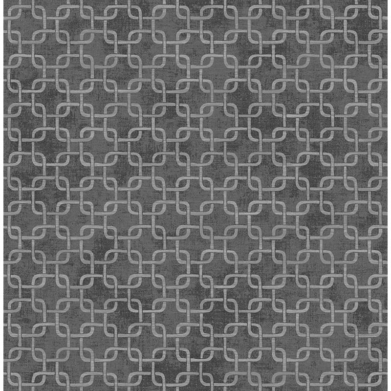 Select RL60706 Retro Living Gray Chain by Seabrook Wallpaper