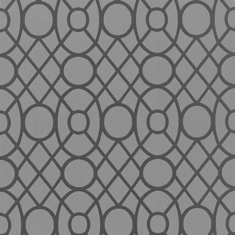 Sample PDG1093-06 Merletti Graphite by Designer Guild Wallpaper