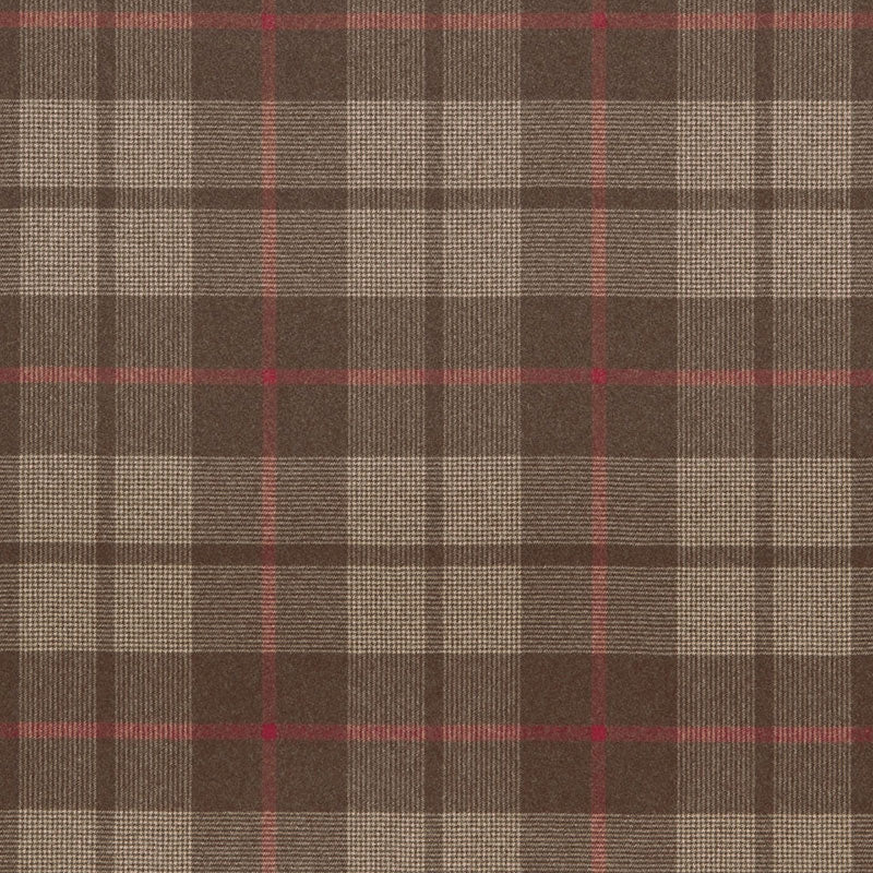 Purchase sample of 66662 Montana Wood Plaid, Java by Schumacher Fabric