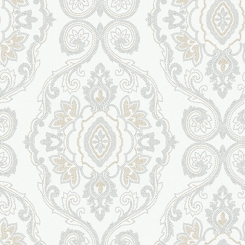 Looking MB30305 Beach House Nautical Damask Sand Dunes Damask by Seabrook Wallpaper