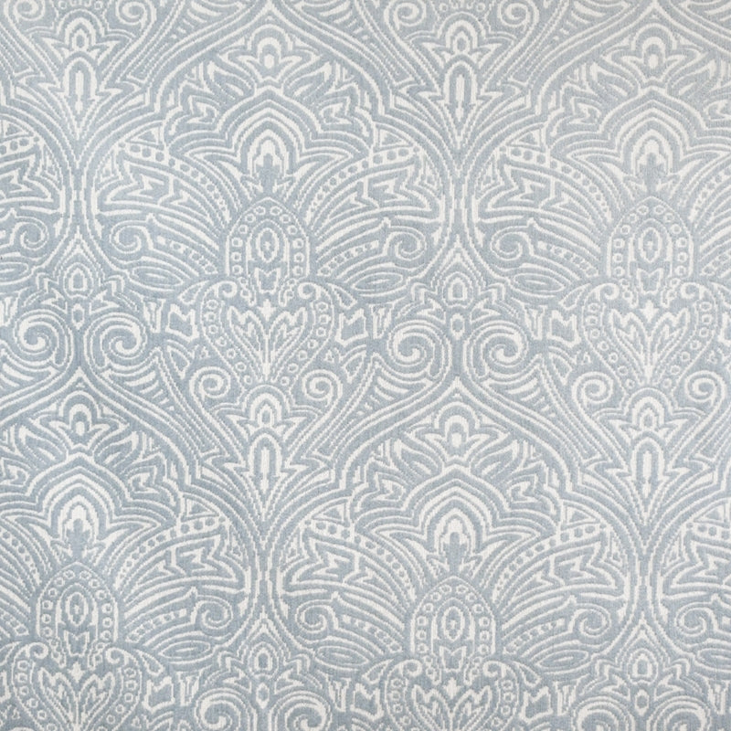 Save S4606 Powder Damask Blue Greenhouse Fabric