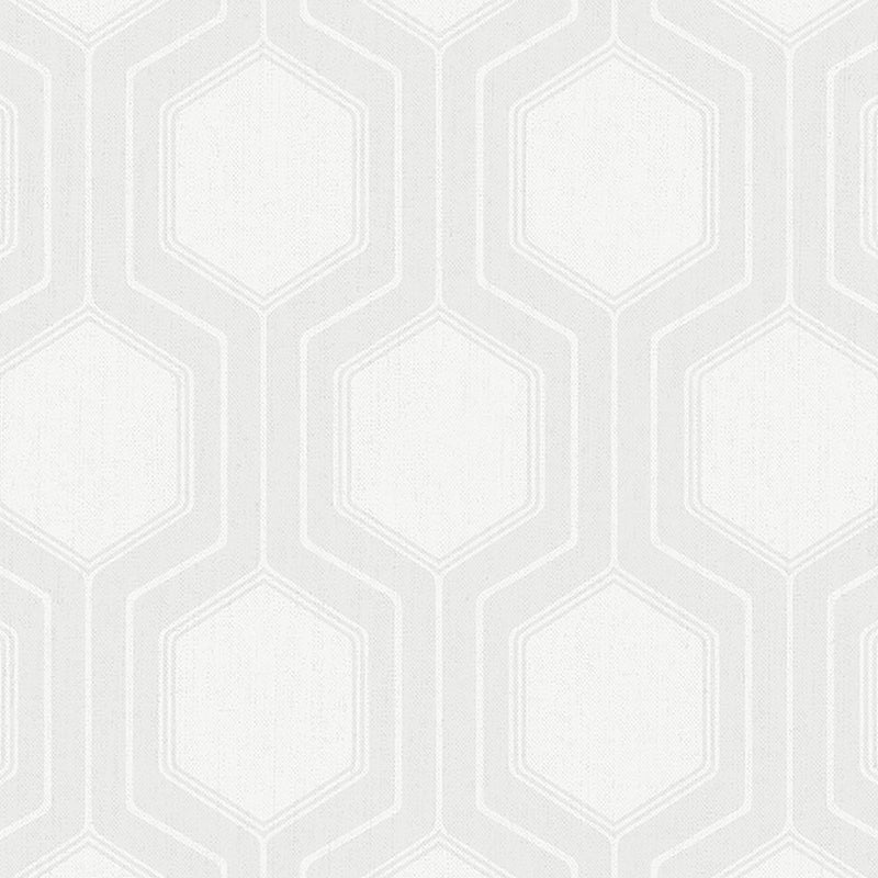 Sample 9305 Graphic Hexagon, Bone By Borastapeter Wallpaper