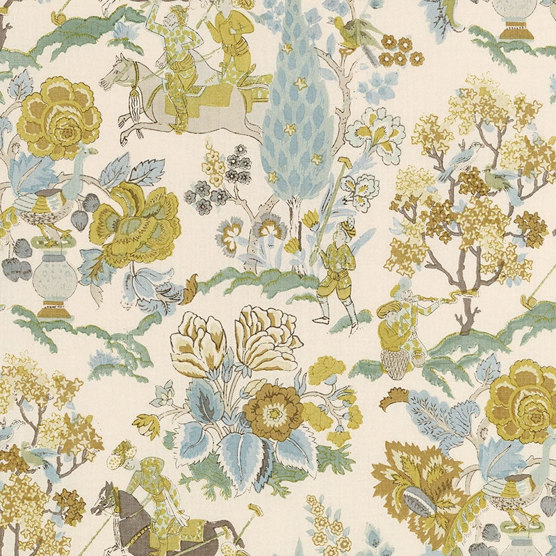 Save 173013 Persian Lancers Citron by Schumacher Fabric