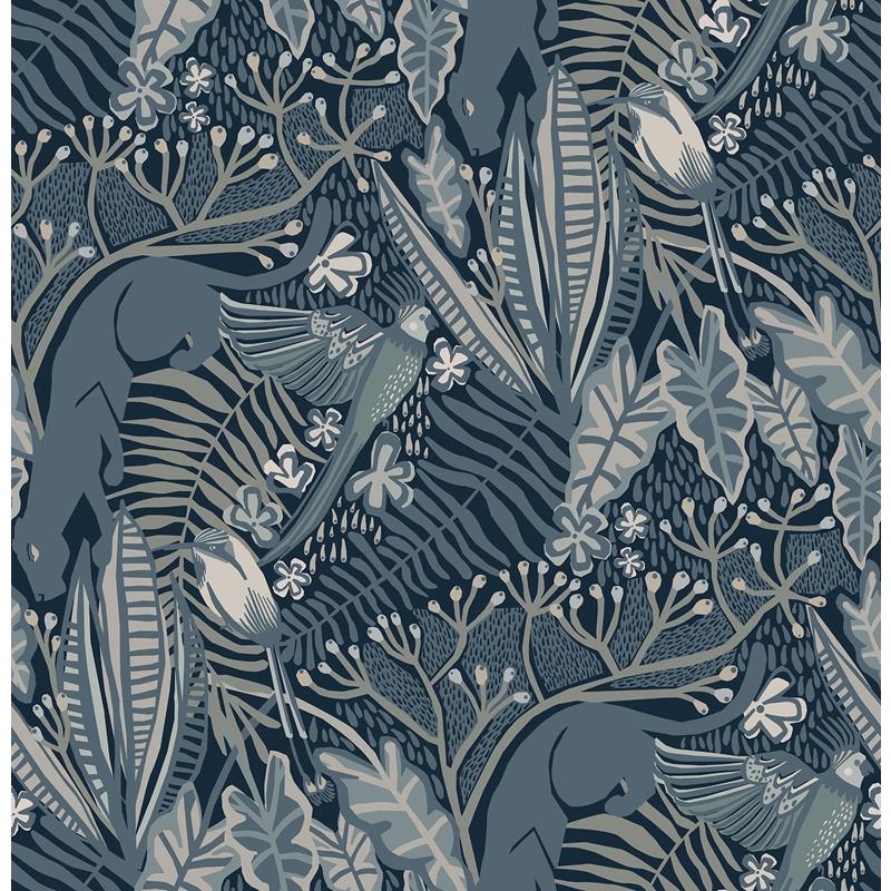 PLS4213 Pip &amp; Lo Blues Poise Peel &amp; Stick Wallpaper by NuWallpaper