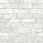 View 3115-NU1653 Farmhouse Buchanan Off-White Brick Off-White by Chesapeake Wallpaper
