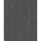 Sample 2889-25204 Plain, Simple, Useful, Torpa Charcoal Geometric by A-Street Prints Wallpaper