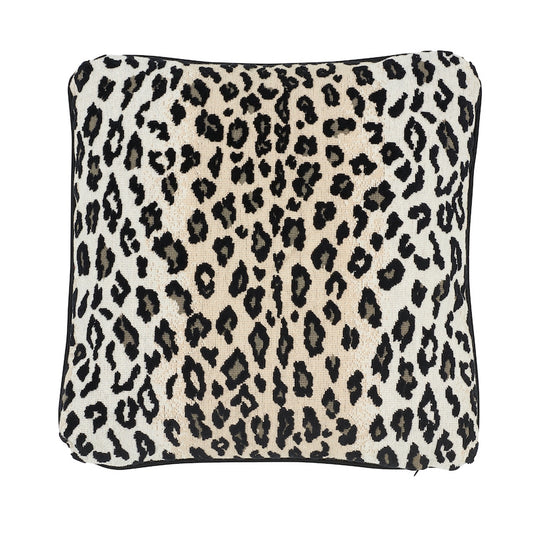 So4318206 | Safari Epingle 22" Pillow, Snow Leopard - Schumacher Pillows