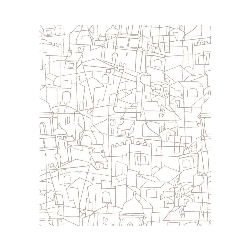 Sample PSW1048RL Line Art, Geometrics Grey Peel and Stick Wallpaper