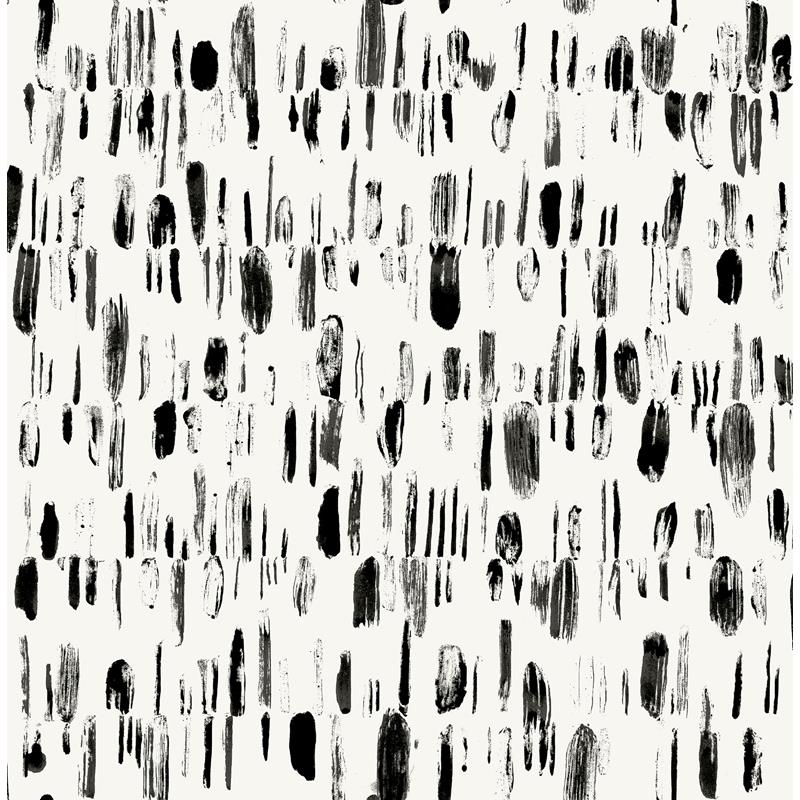 Purchase 2973-90201 Daylight Dwell Black Brushstrokes Black A-Street Prints Wallpaper